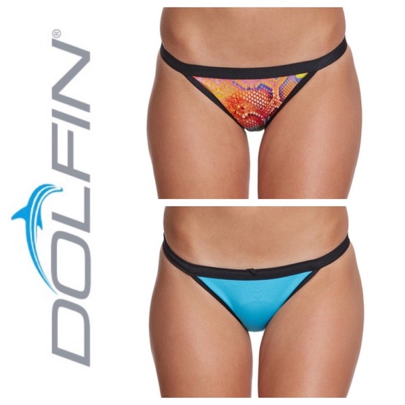 Dolfin Swimwear Bellas Reversible Swim Bottom, NWT - Picture 1 of 6